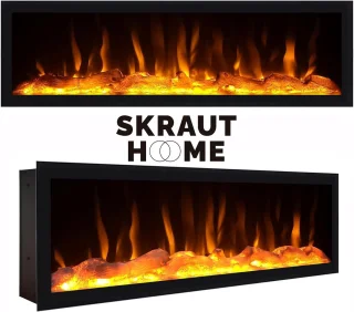 Elektrische Haard Cementstijl 107x38x25 cm