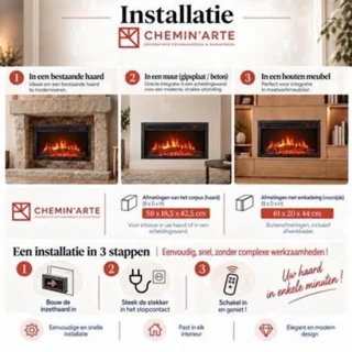 Elektrische haard inbouw - sfeerhaard