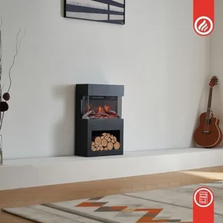 Elektrische Haard Kachel Zwart