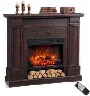 Elektrische haard met frame en plank voor 55-inch tv