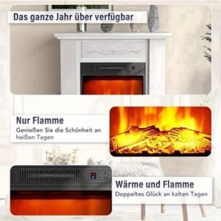 Elektrische haard met haardmeubel en tv-meubel