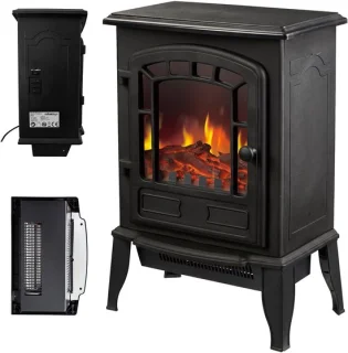 Elektrische haard met verwarming