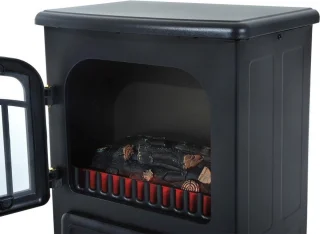 Elektrische Haard Vrijstaand Zwart 1850W