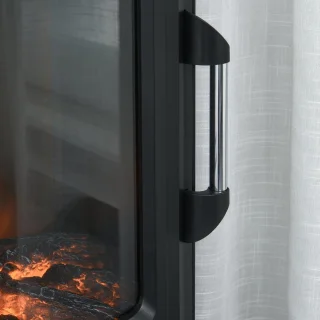 Elektrische haard vrijstaand zwart 2000W