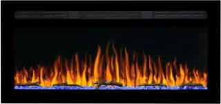 Elektrische haard wandmontage 900/1800 W 95 cm