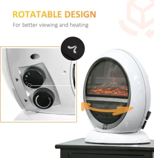 Elektrische haard wit 1500W