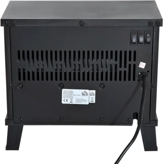 Elektrische haard zwart 1200W vrijstaand