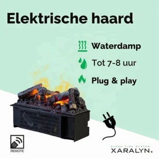 Elektrische haardcassette waterdampwandmontage