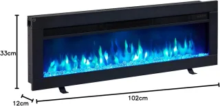 Elektrische Inbouwhaard 101,6 cm