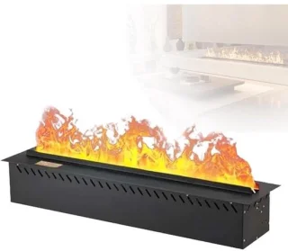 Elektrische inbouwhaard 70cm breed met vernevelde vlam