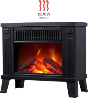 Elektrische kachel 1200W zwart