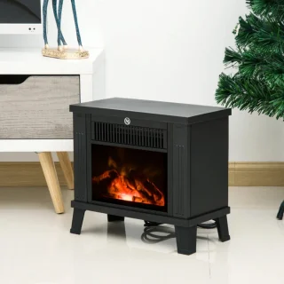 Elektrische kachel 1200W zwart