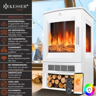 Elektrische Kachel 900/1800 W