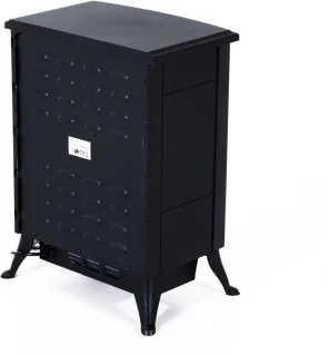 Elektrische kachel haard 1000/2000W zwart
