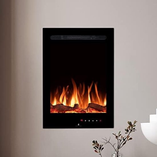 Elektrische kachel sfeerhaard 1500W zwart