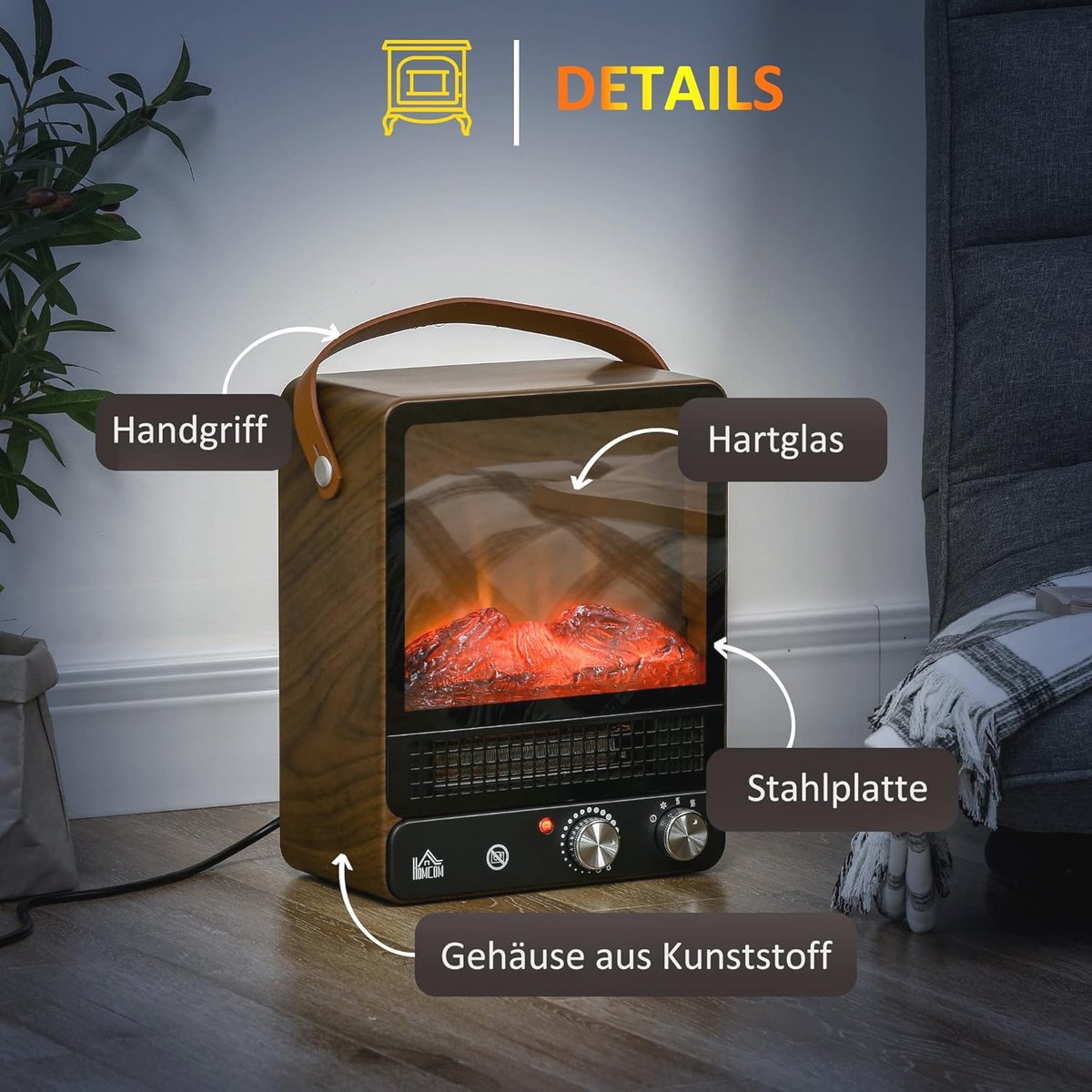 Elektrische kachel sfeerhaard