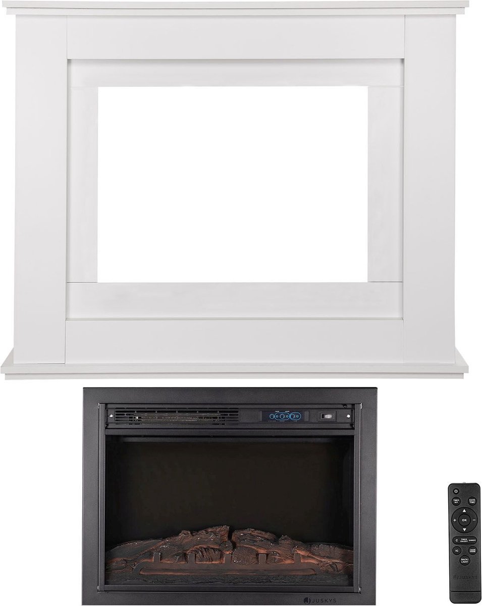Elektrische Kachel Vuureffect 2000W Wit