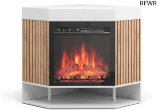 Elektrische open haard 100 cm, wit