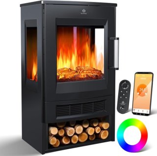 Elektrische open haard Panorama — stijlvolle sfeer en slimme verwarming