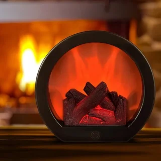 Elektrische open haard Semicircle Mini haardlamp