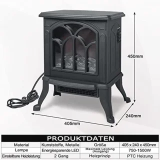 Elektrische Openhaard 1500W