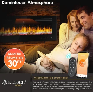 Elektrische Openhaard - Wandmodel