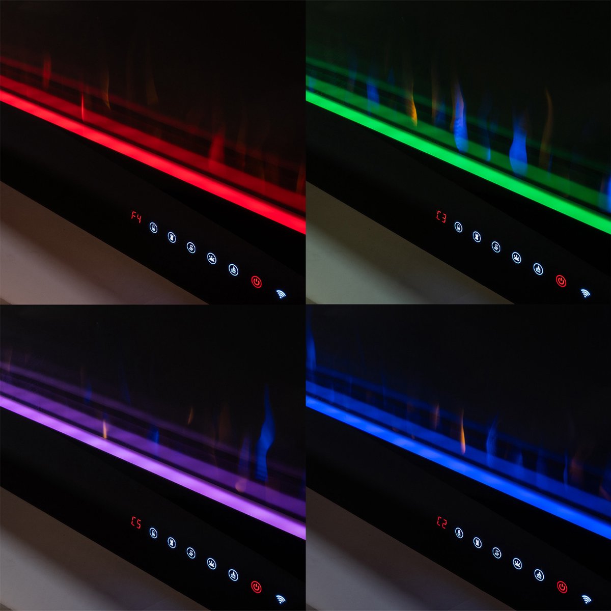 Elektrische sfeerhaard 1800W met Wifi en thermostaat