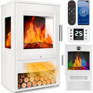 Elektrische sfeerhaard 1800W vrijstaand
