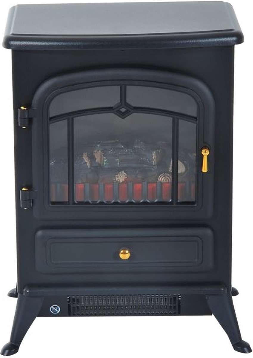 Elektrische sfeerhaard 1850W zwart