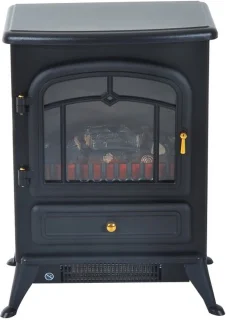 Elektrische sfeerhaard 1850W zwart
