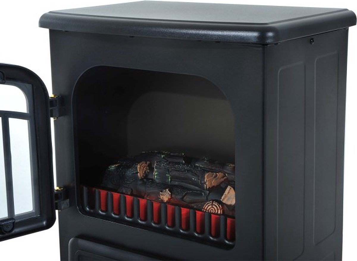 Elektrische sfeerhaard 1850W zwart