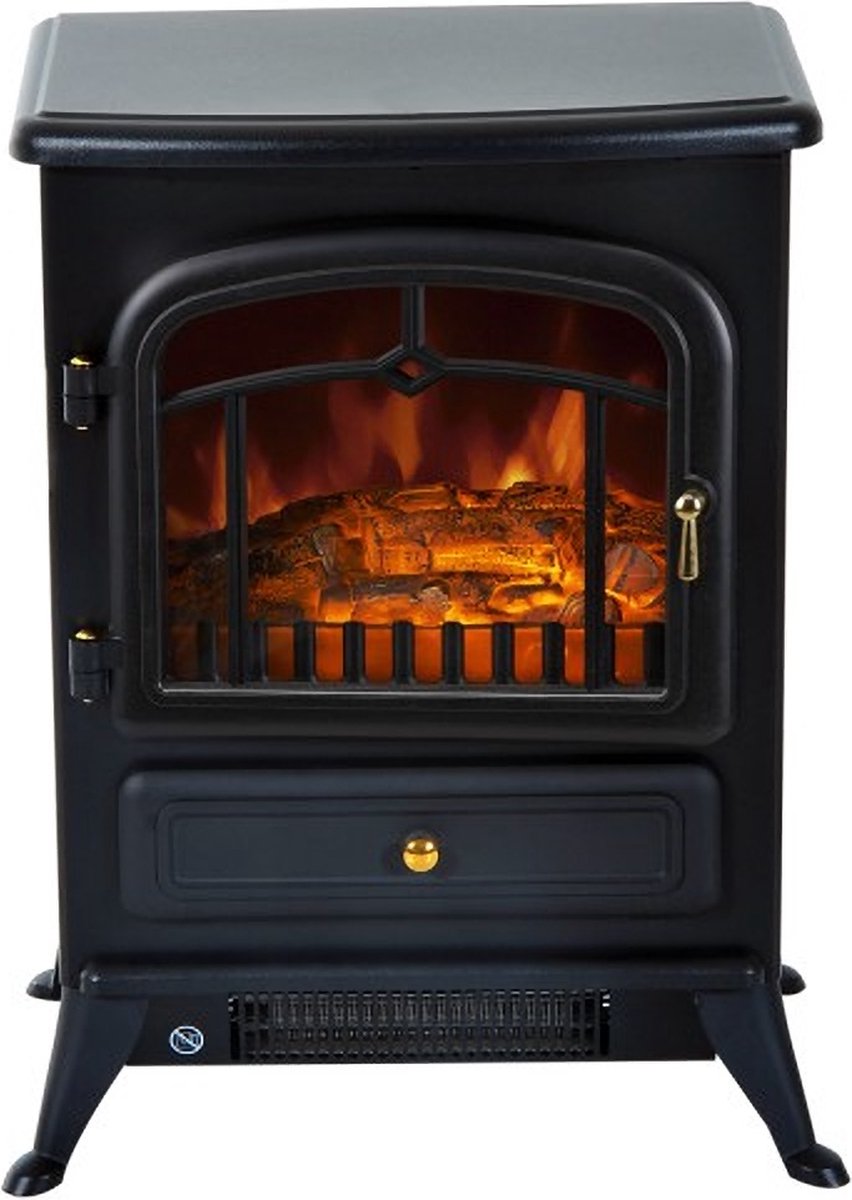 Elektrische sfeerhaard 1850W zwart