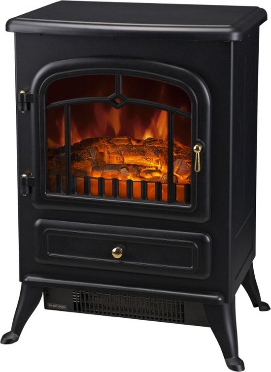 Elektrische sfeerhaard 1850W zwart