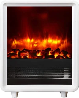 Elektrische sfeerhaard 2000W vrijstaand wit