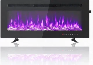 Elektrische sfeerhaard 40 inch zwart