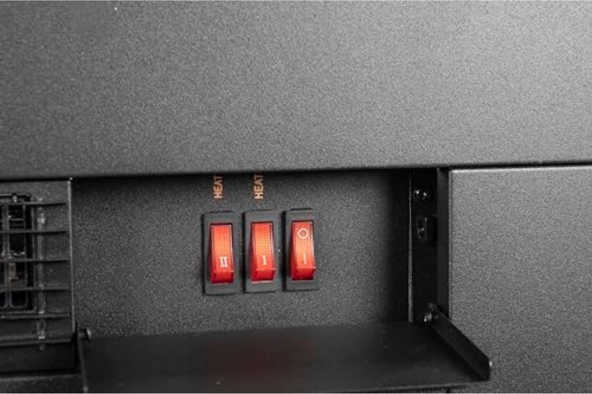 Elektrische sfeerhaard kachel 1800W zwart 23x66x62 cm