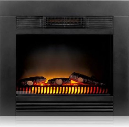 Elektrische sfeerhaard kachel 1800W zwart 23x66x62 cm