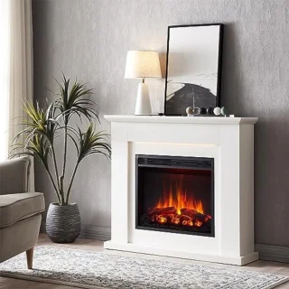 Elektrische sfeerhaard kachel 2000W wit