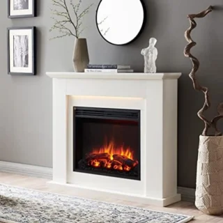 Elektrische sfeerhaard kachel 2000W wit