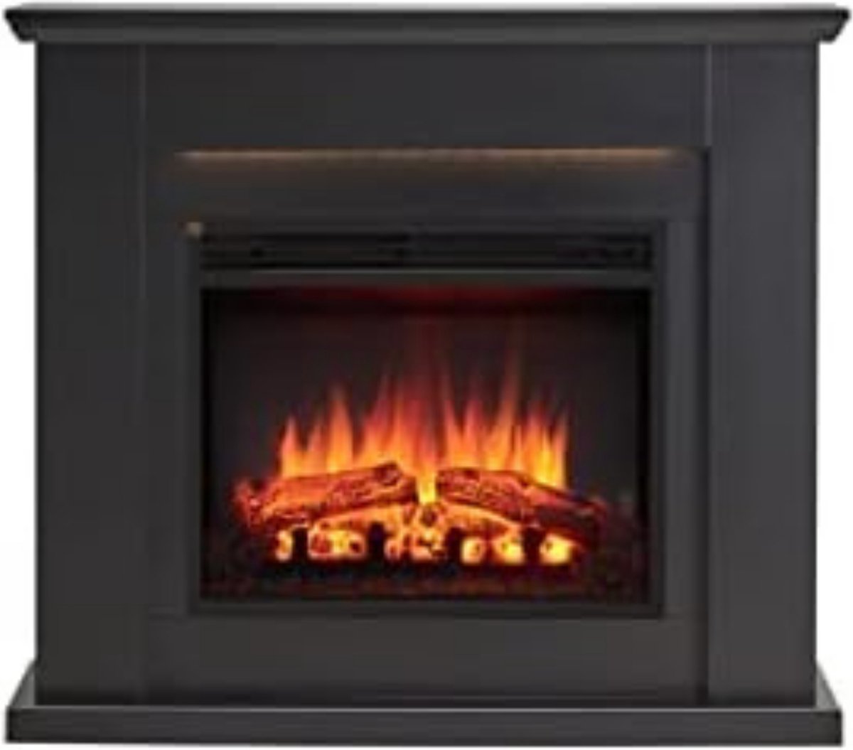 Elektrische Sfeerhaard Vrijstaand 2000W Donkerbruin