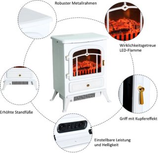 Elektrische Sfeerhaard vrijstaand wit review