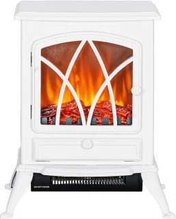 Elektrische sfeerhaard wit