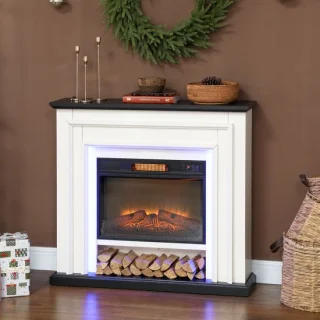 Elektrische sfeerhaard Zwart 1800W