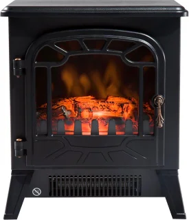Elektrische sfeerhaard zwart 1850W