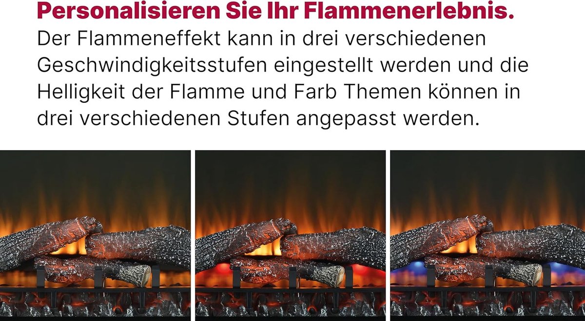 Elektrische Tafelhaard Sfeerhaard Zwart