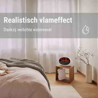 Elektrische ventilatorkachel - Wit