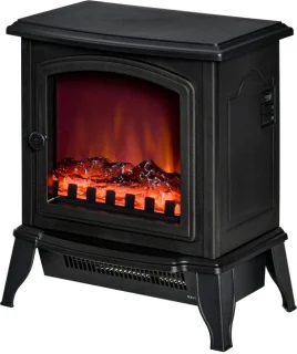 Elektrische Vloerhaard Zwart 36,5x24x41,5 cm