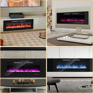 Elektrische wandhaard 127 cm