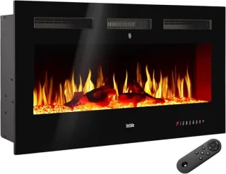 Elektrische Wandhaard 127 x 12 x 43 cm