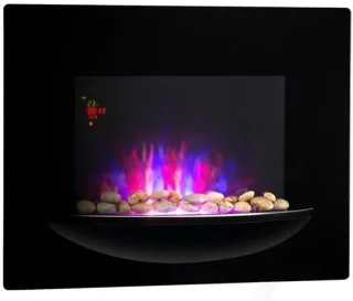 Elektrische wandhaard 1800W zwart